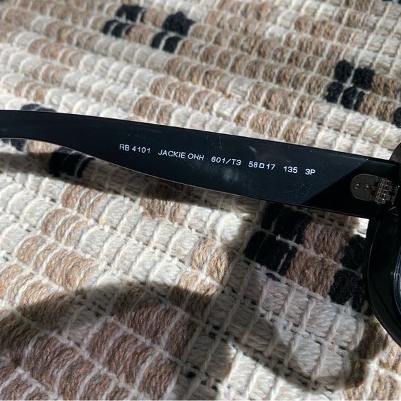 Ray-Ban Sunglasses Jackie Ohh RB4101 Black Frame Polarized UV Protection - Picture 11 of 13